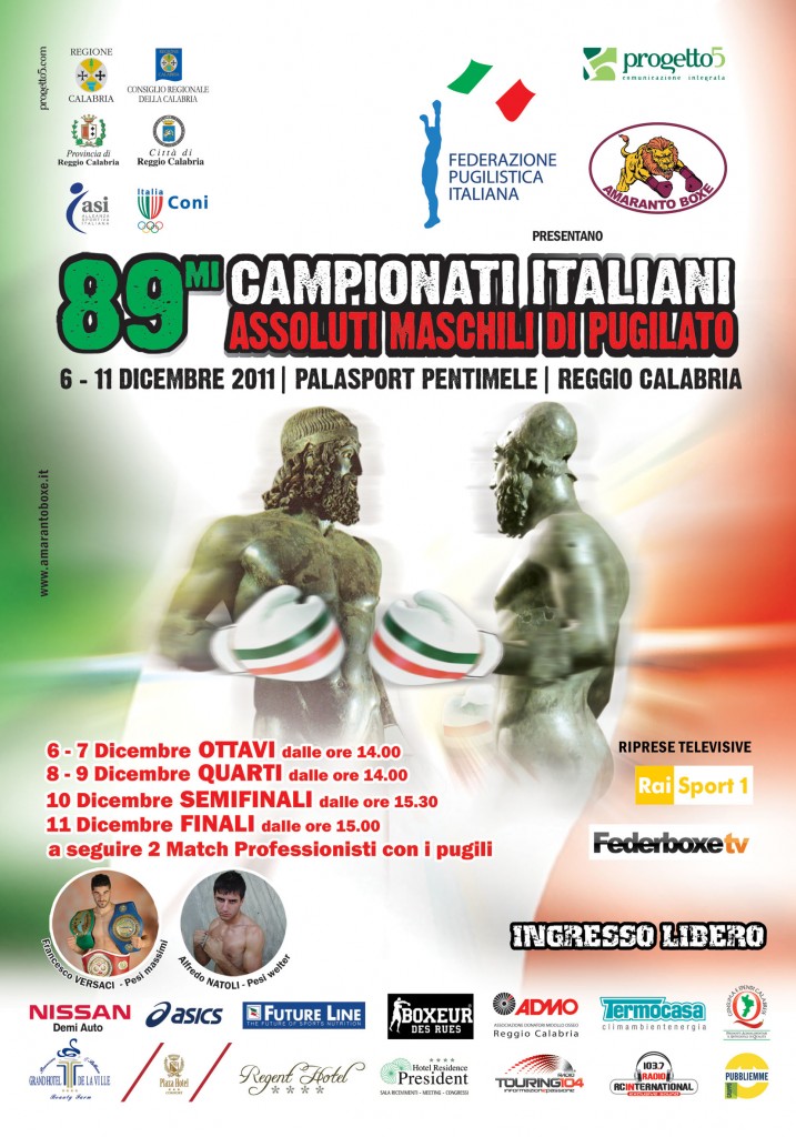 Reggio Calabria, Campionati Italiani Assoluti Maschili di Pugilato