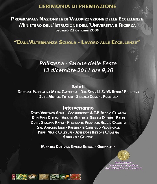 locandina premiazione polistena