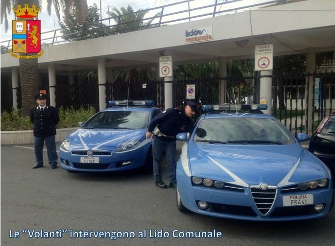 Volanti intervengono al Lido_comunale