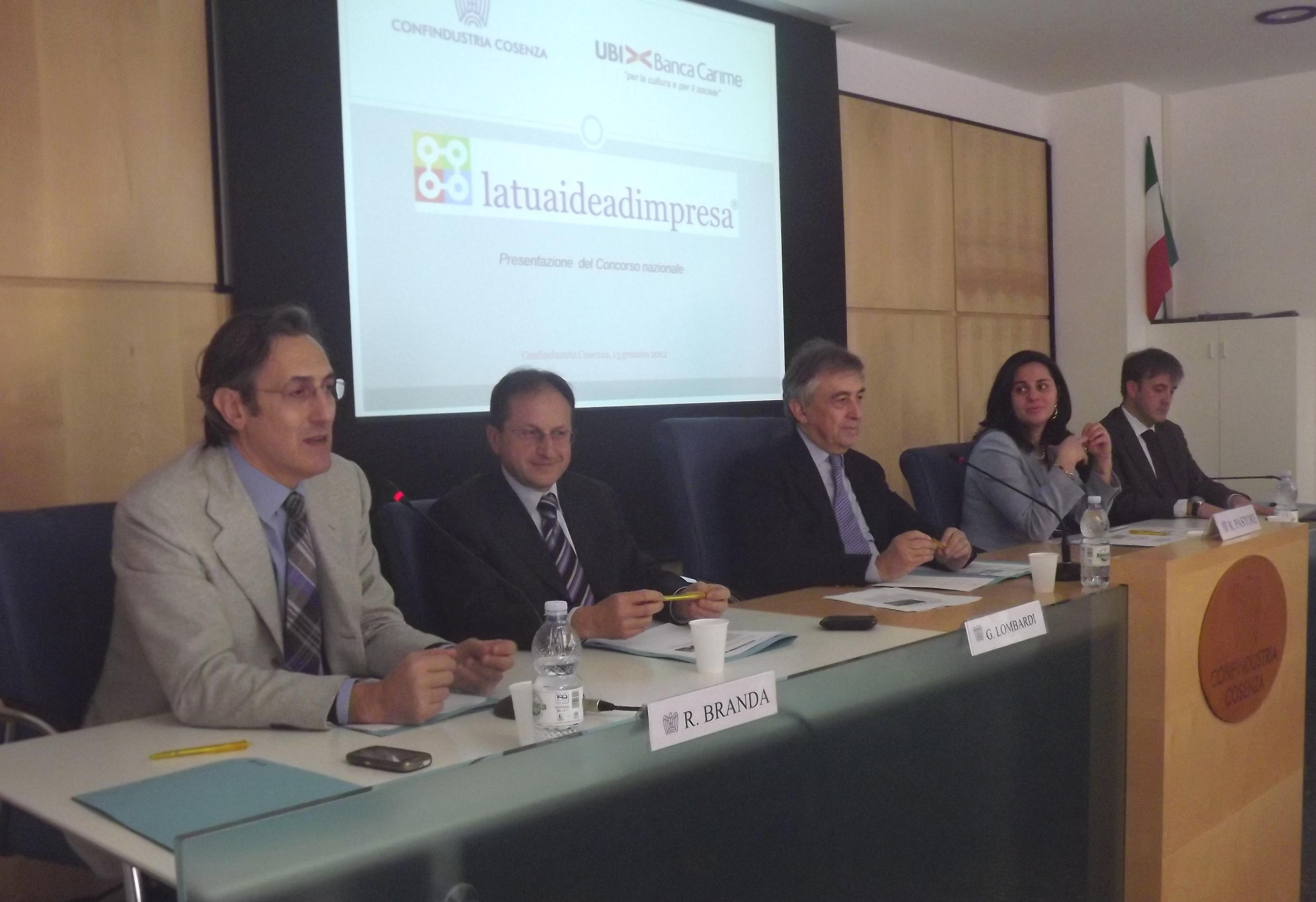 da sx Branda, Lombardi, Pastore, Perri e Bozzo