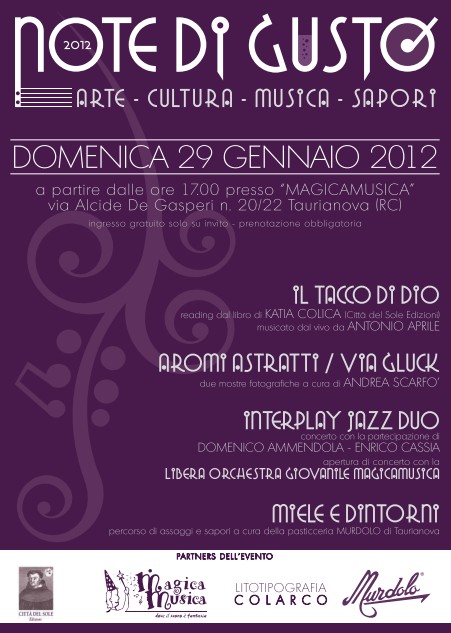 locandina note di gusto