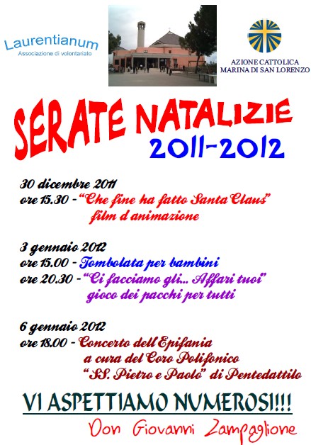 locandina serate natalizie