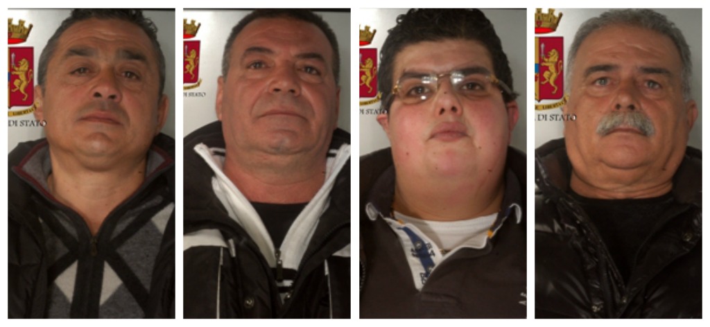 da sin. Cuzzola, Esposito, Laurendi, Pangallo