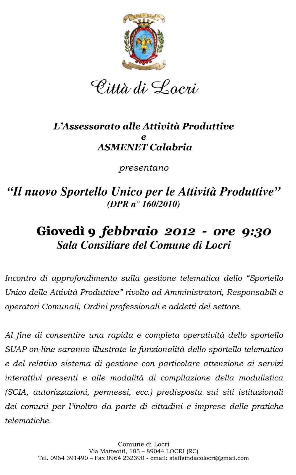 incontro suap locandina