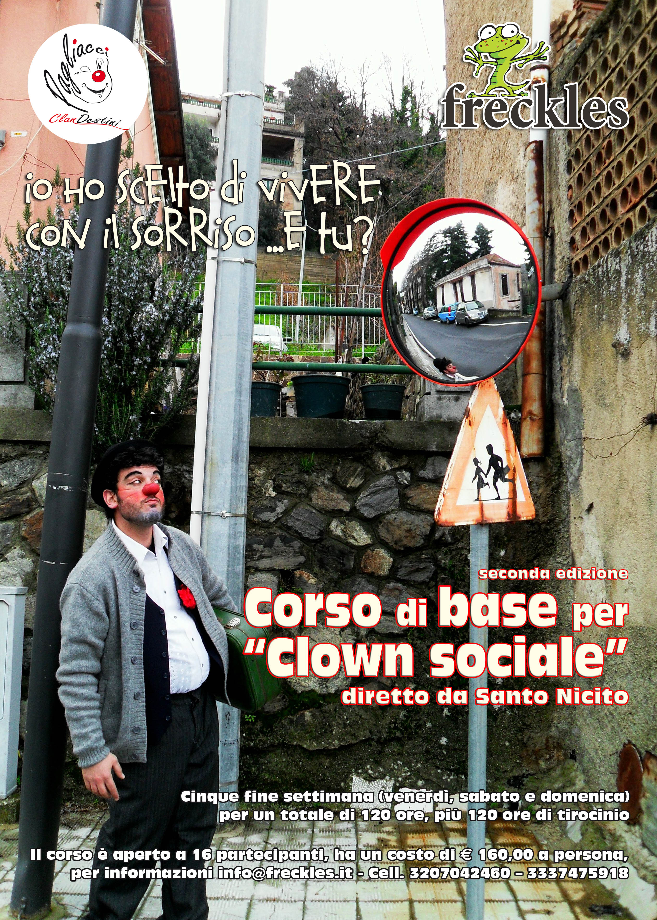 locandina corso clown sociale