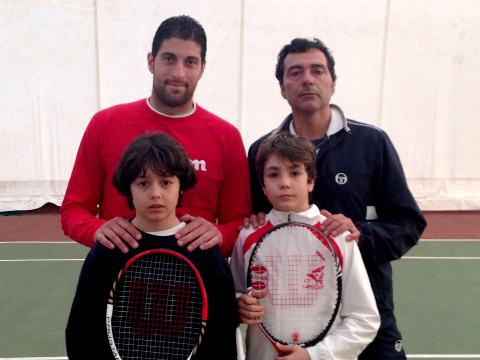 da sin in alto Giancarlo Zurzolo e Raffaele La Scala, in basso Giuseppe Lodori e Luca Bilotta