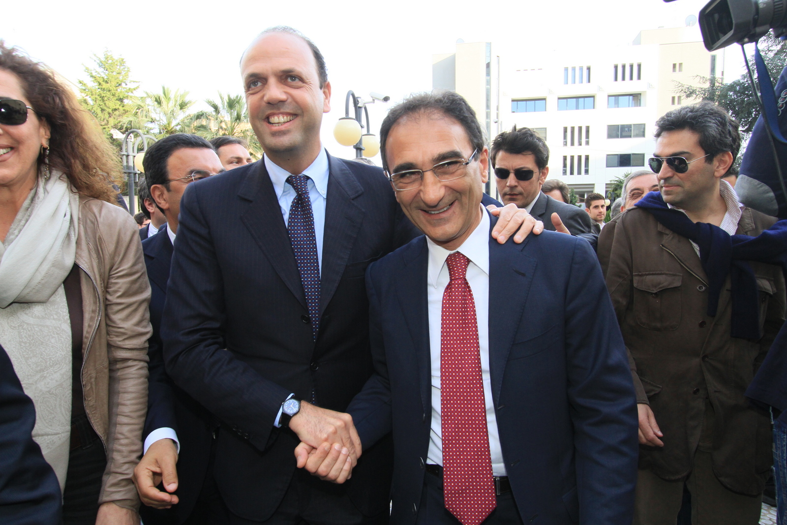 angelino alfano con sergio abramo