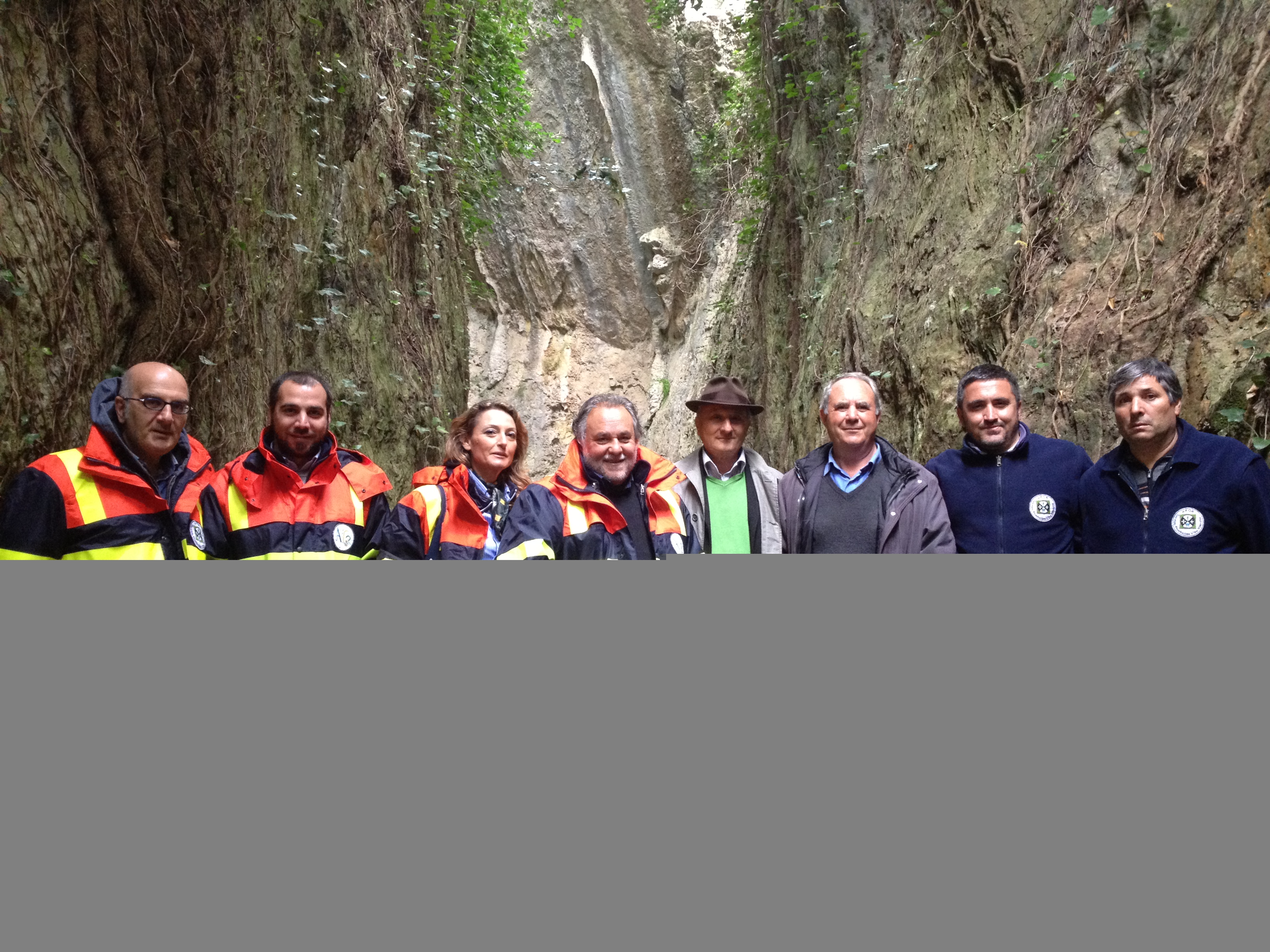 Clemeno insieme al Commissario Afor Ing. Mancuso e il suo gruppo di lavoro