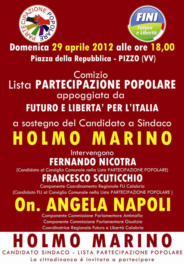 locandina comizio pizzo