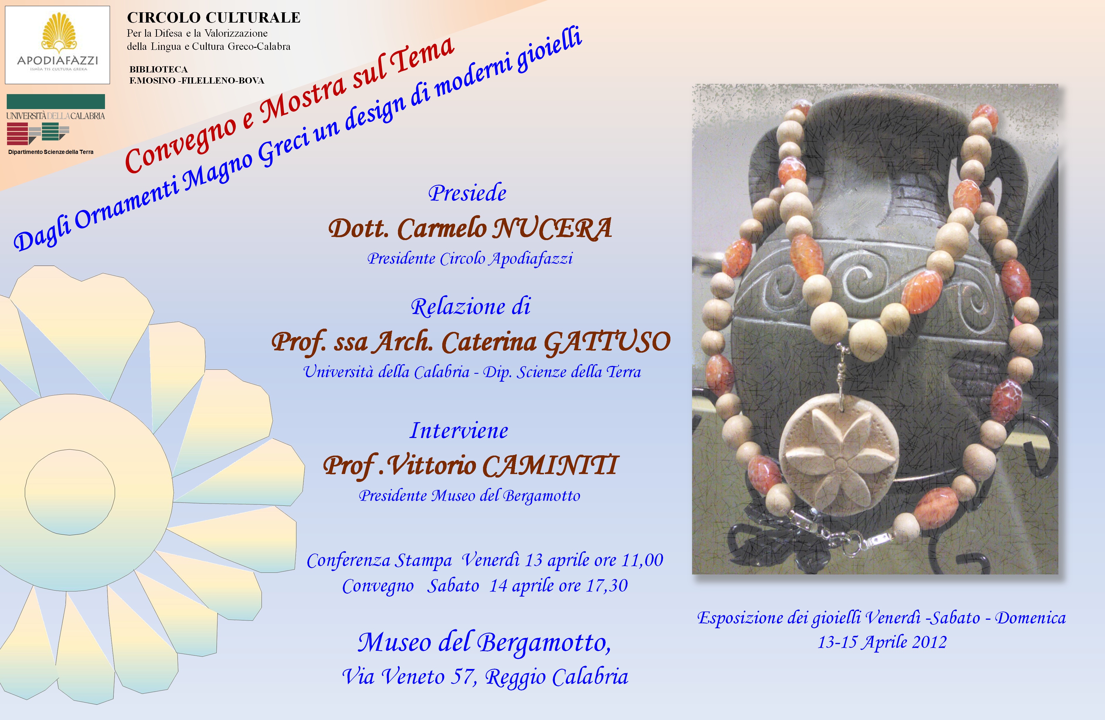 locandina convegno Gioielli 13-14 aprile