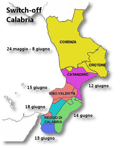 mappa Calabria