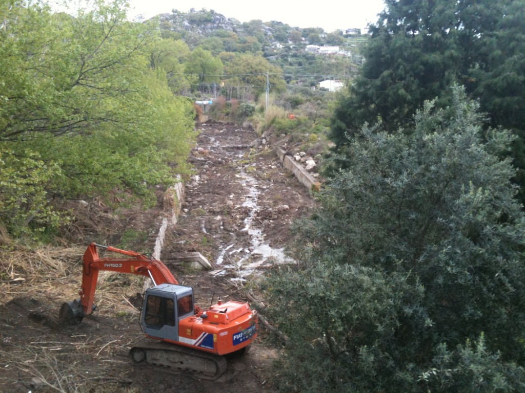 messa in sicurezza torrente oliveto