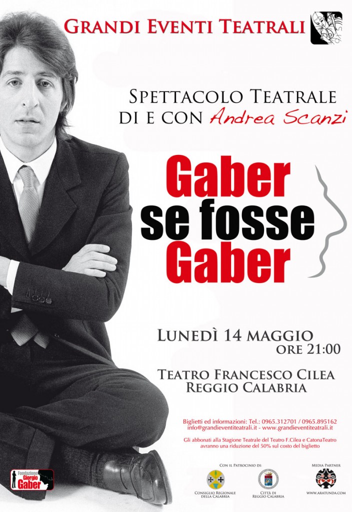 spettacolo teatrale gaber