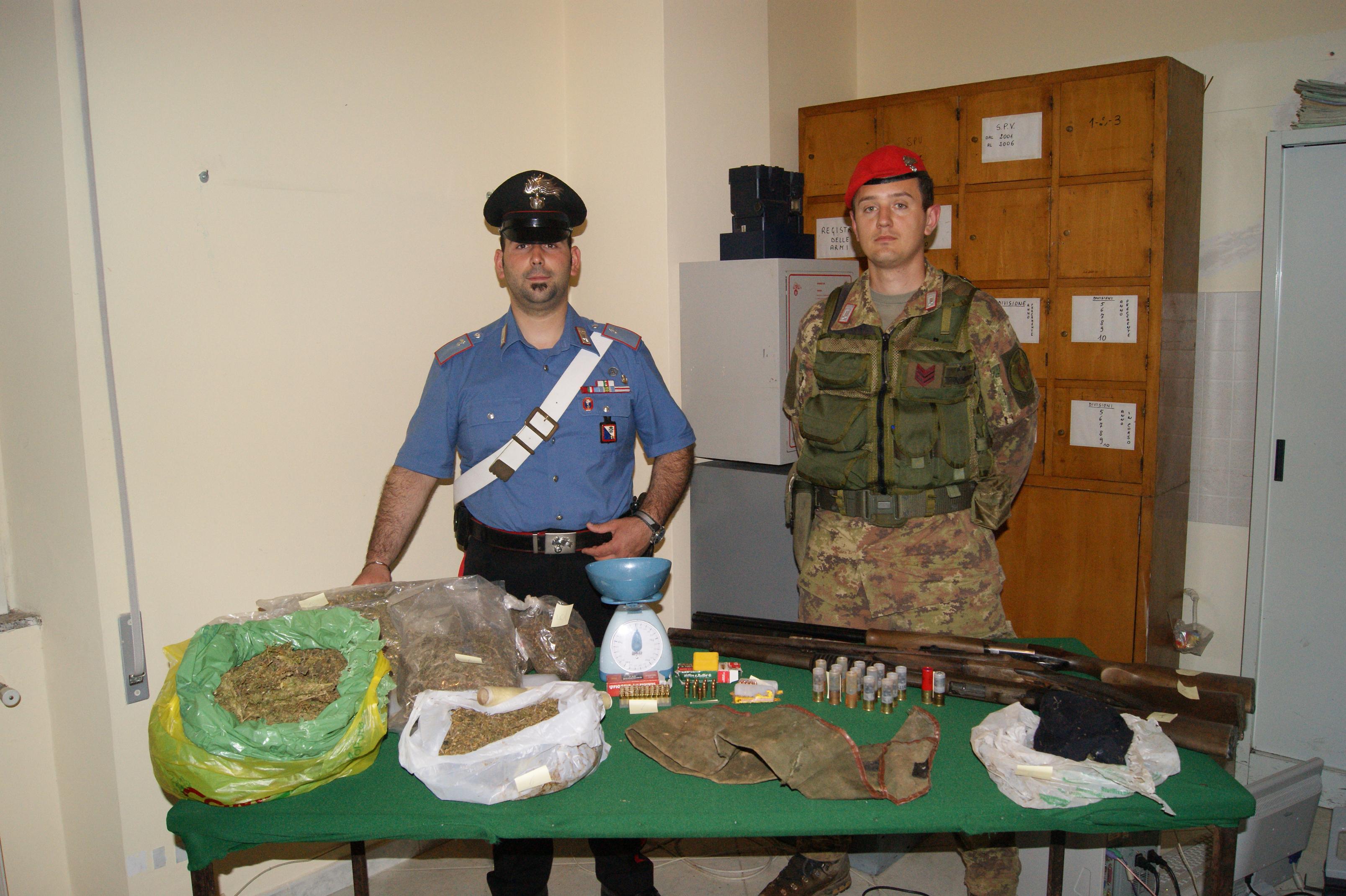 armi rinvenute a sinopoli