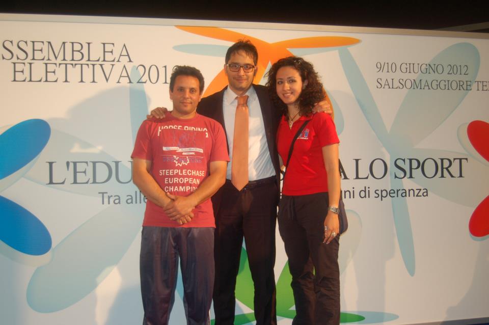 Paolo Cicciù con dirigenti provinciali Csi