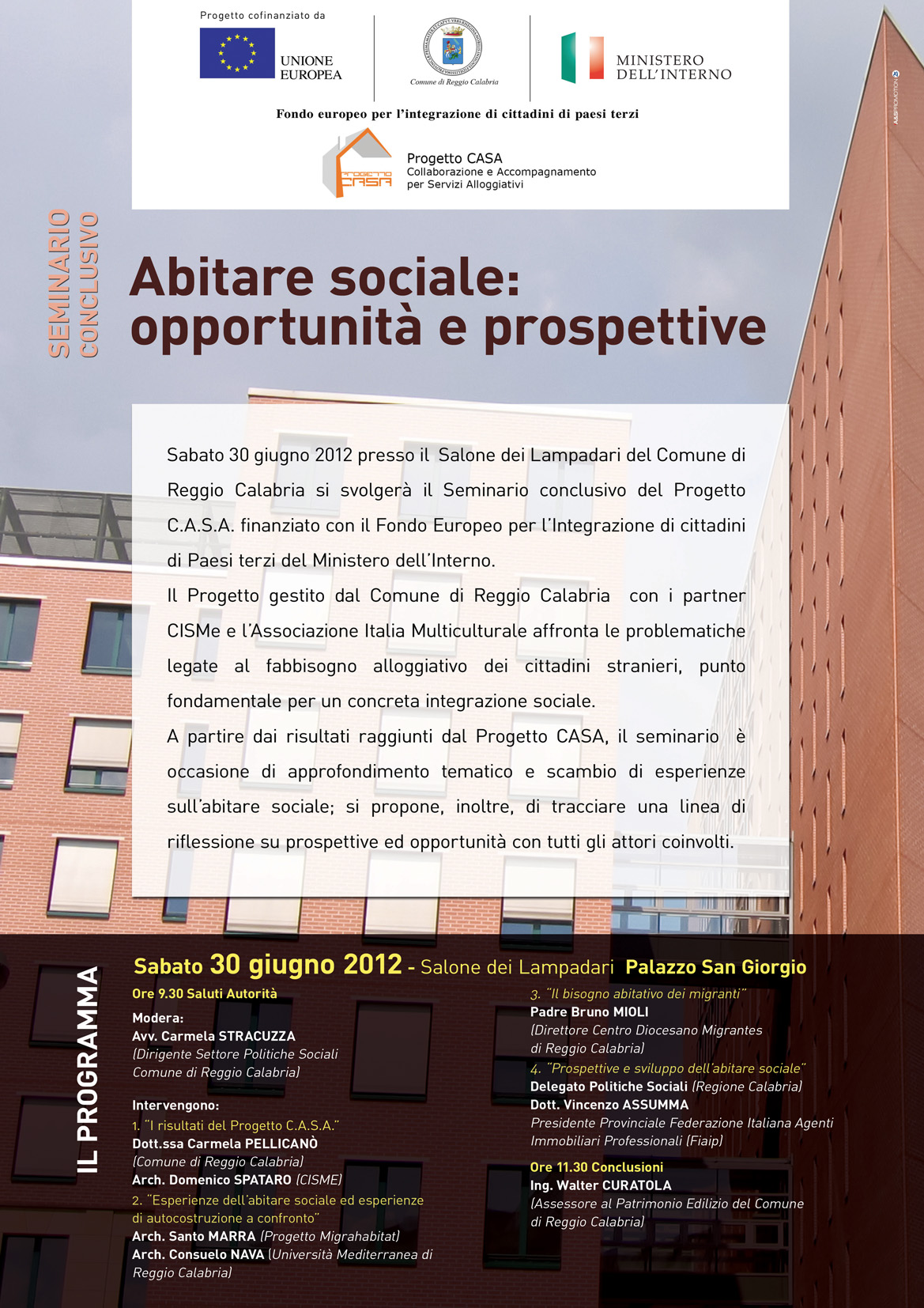 progetto casa locandina
