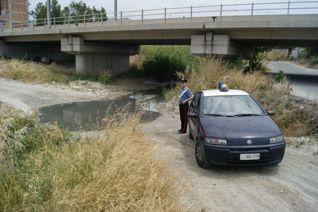 scarico liquami torrente pellaro