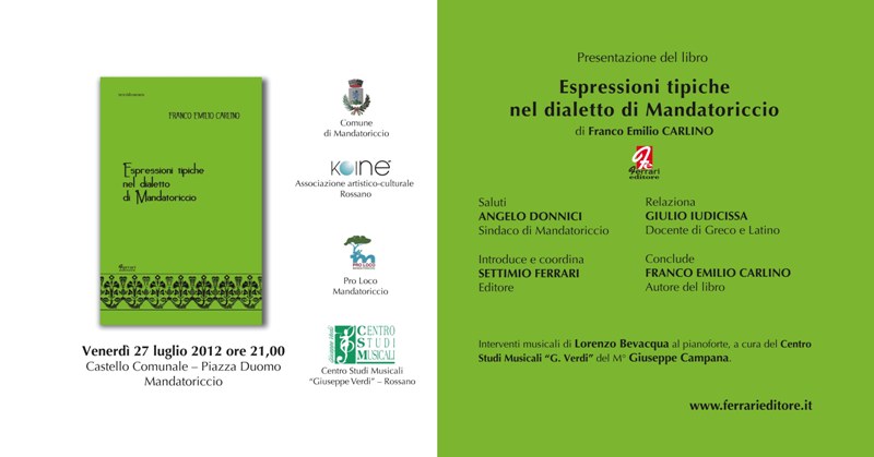 espressioni tipiche nel dialetto di Mandatoriccio