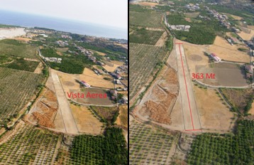 foto della pista ancora in fase di allestimento