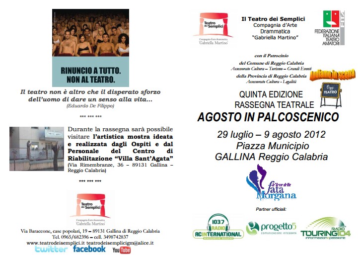 locandina teatro dei semplici