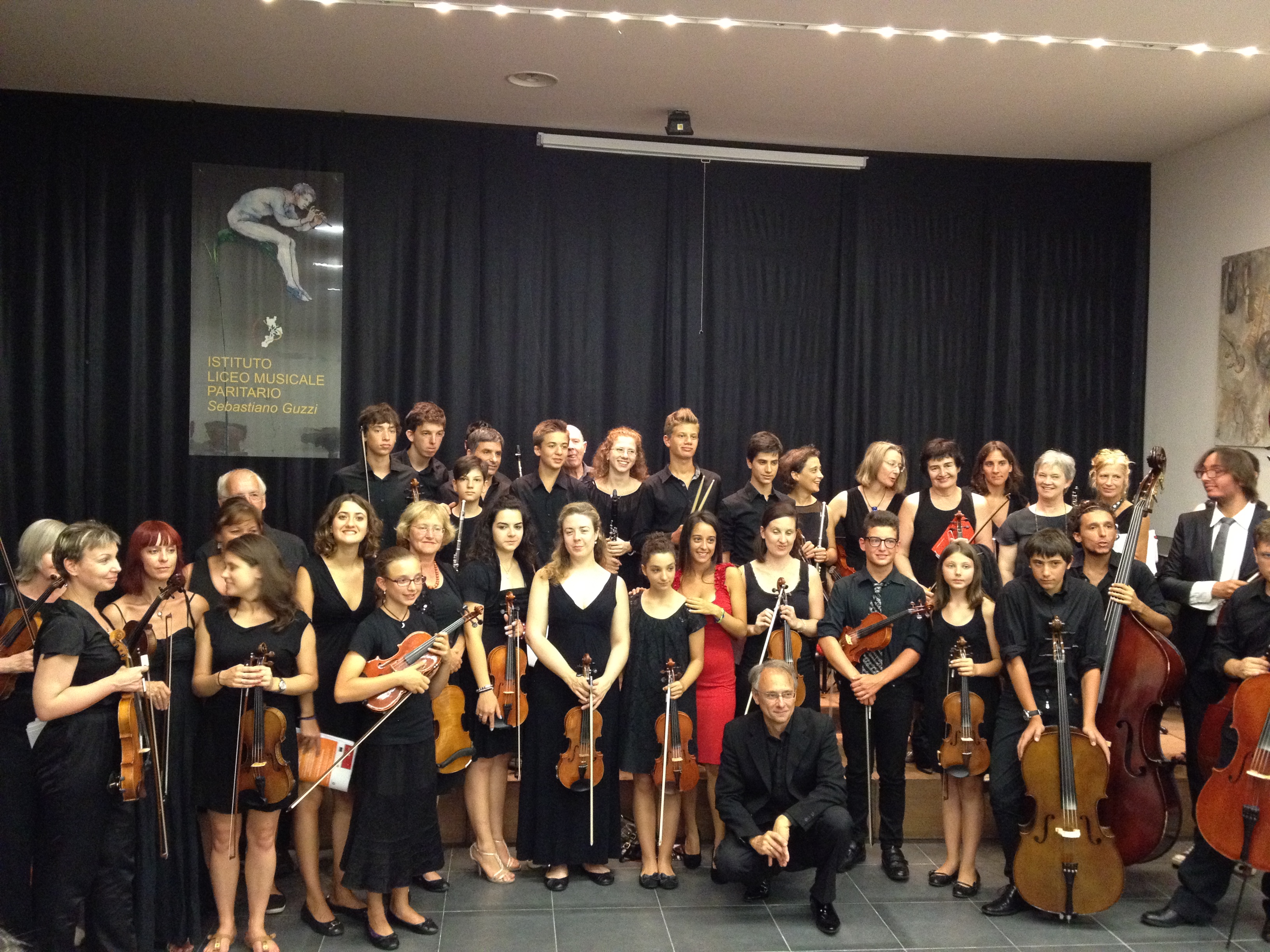 I Maberliner & The Angel Orchestra al termine del concerto di Lamezia Terme
