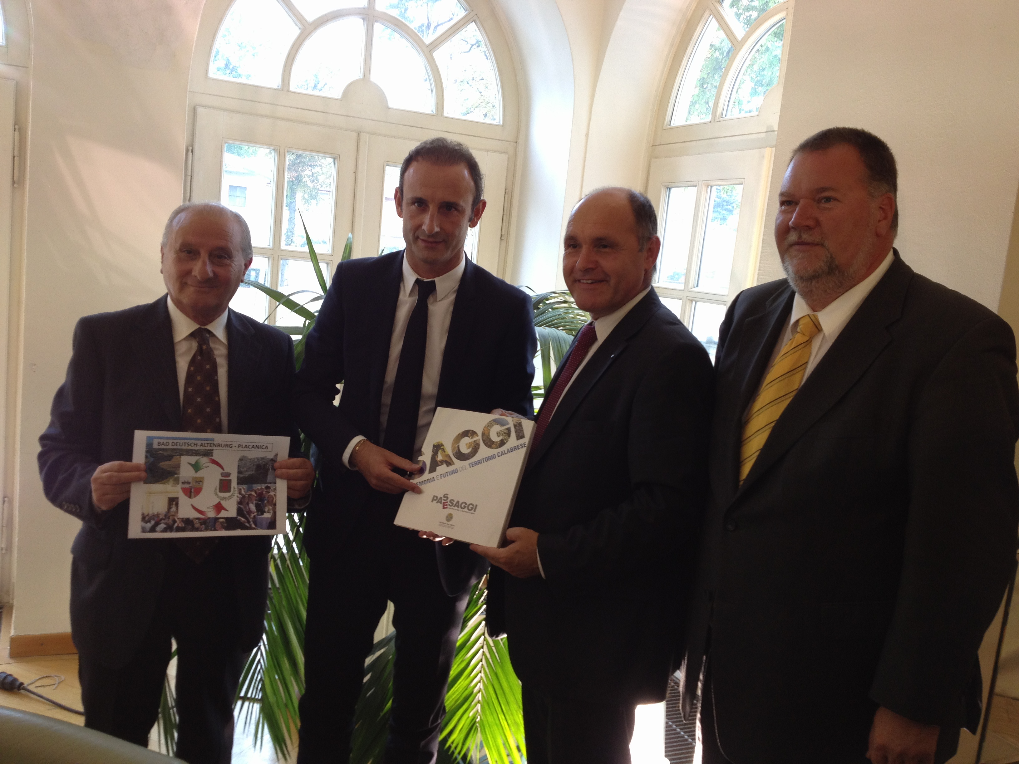 Sindaco Clemeno, On.le Grillo, Vicepresidente Bassa-Austria Sobotka, Sindaco di B.D.A. Windholz