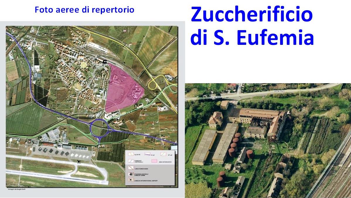 Zuccherificio. foto aeree di repertorio