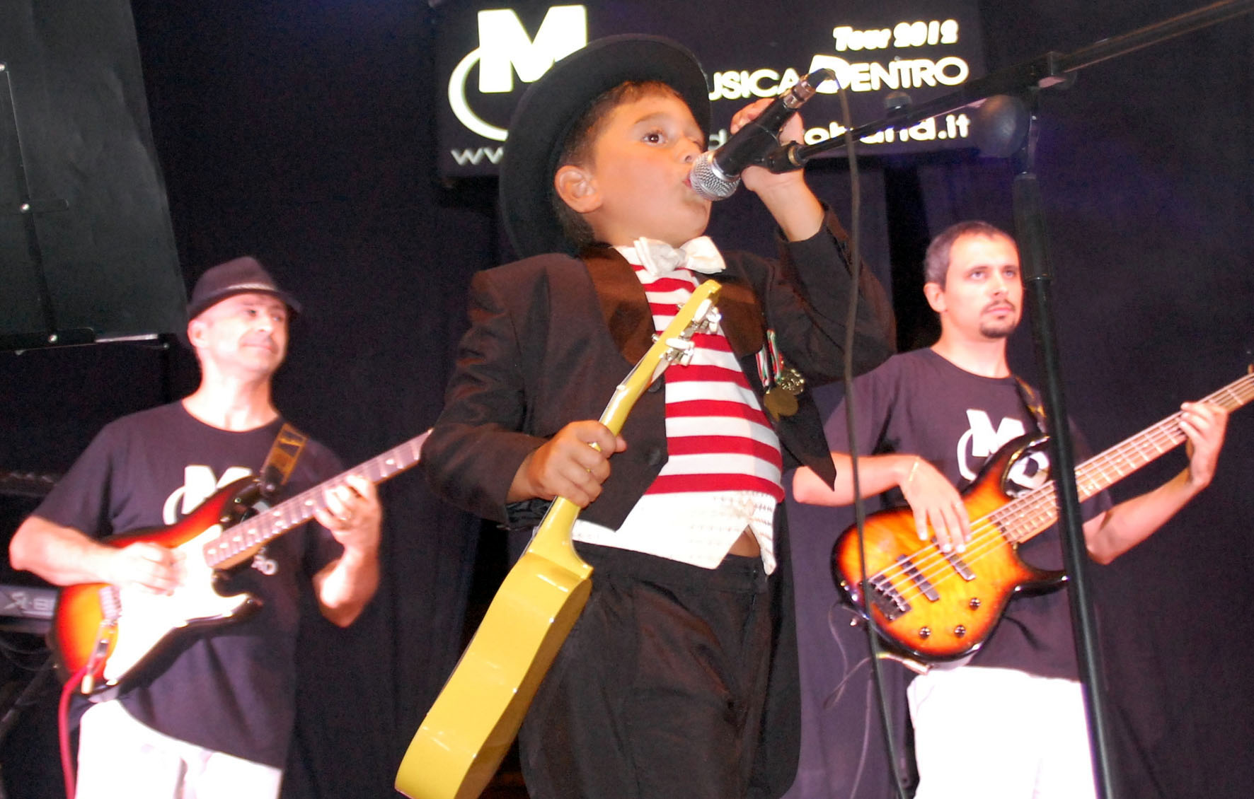 ezio froio, mattia russo e ferruccio clodimiro dei Musicadentro