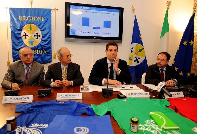 Anastasi e Rio con il presidente Scopelliti