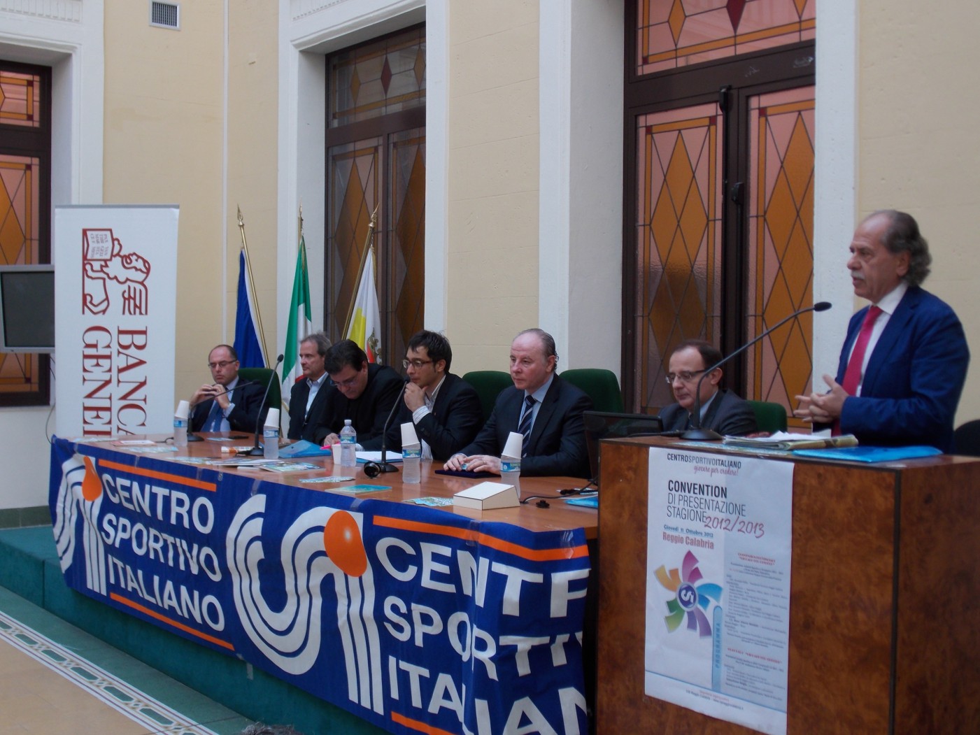 Da sx Melidona, Gebbia, Cartella, Cicciù, Raffa, Pratico