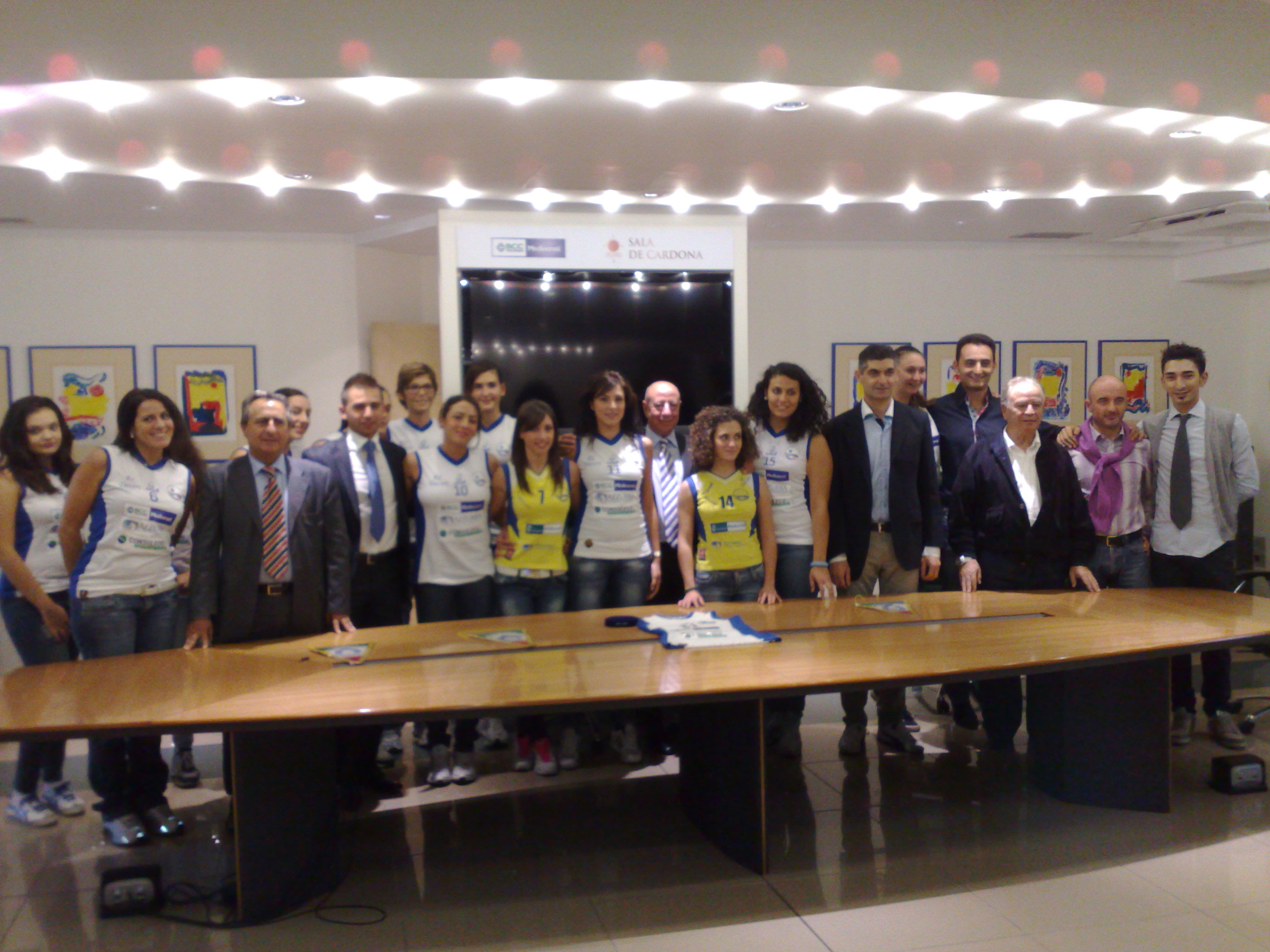 momento conclusivo della manifestazione di presentazione