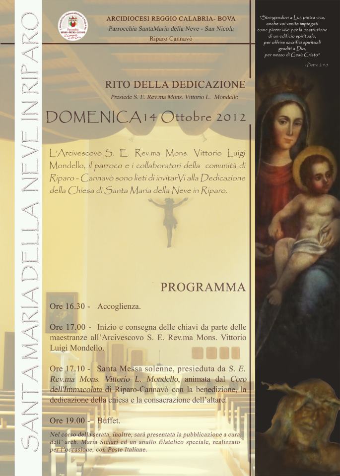 programma chiesa RC