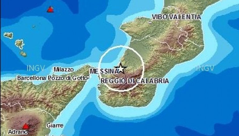 Terremoto magnitudo 4.4 nella Piana di Gioia Tauro