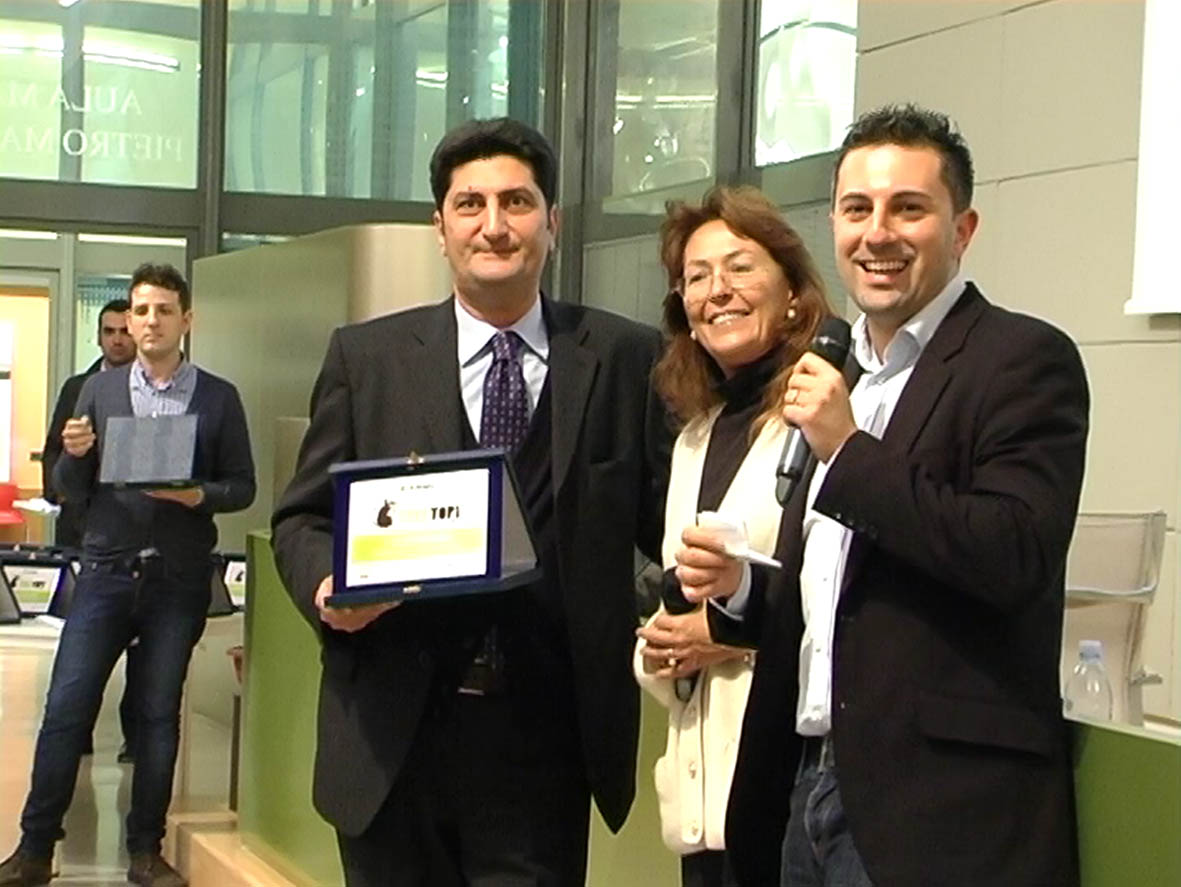 da sin. Ruggiero (Direttore C24), Lasorella (Presidente giuria), Colletti