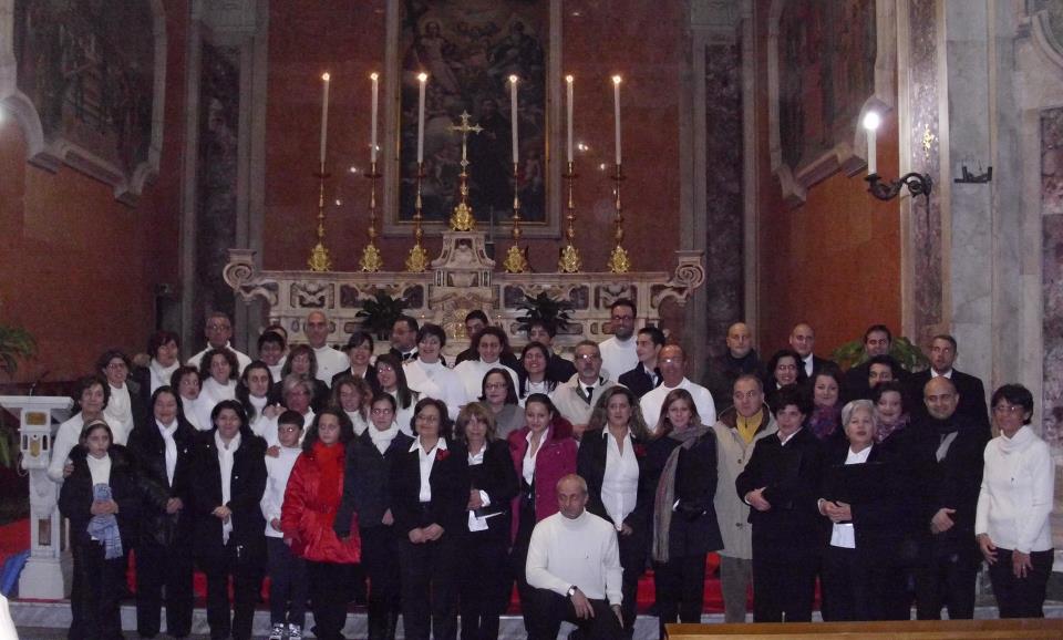 foto d'assieme dei Cori all' Immacolata di Catanzaro