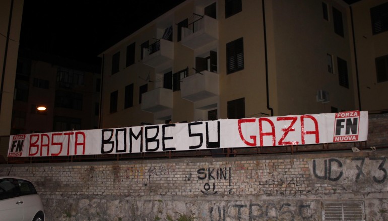 Forza Nuova: “Basta bombe su Gaza”