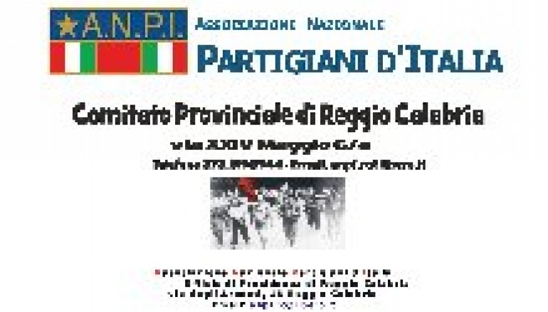 Reggio Calabria, appuntamento pubblico dell’ A.N.P.I.