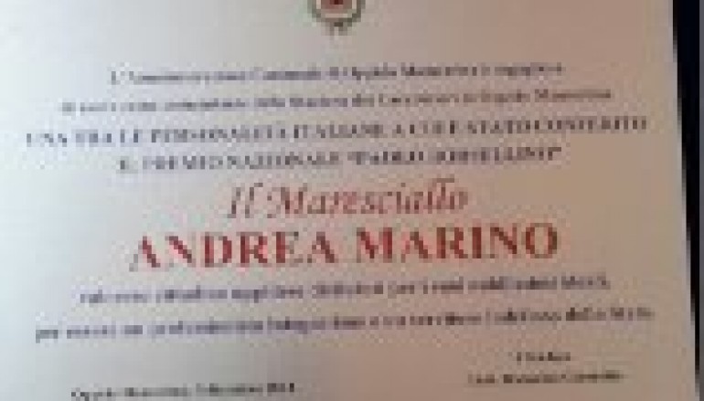 Oppido Mamertina (Rc), riconoscimento al Maresciallo Marino‏