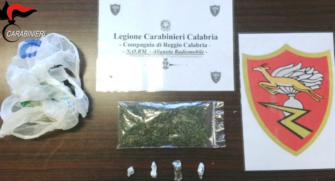 arresto droga reggio calabria