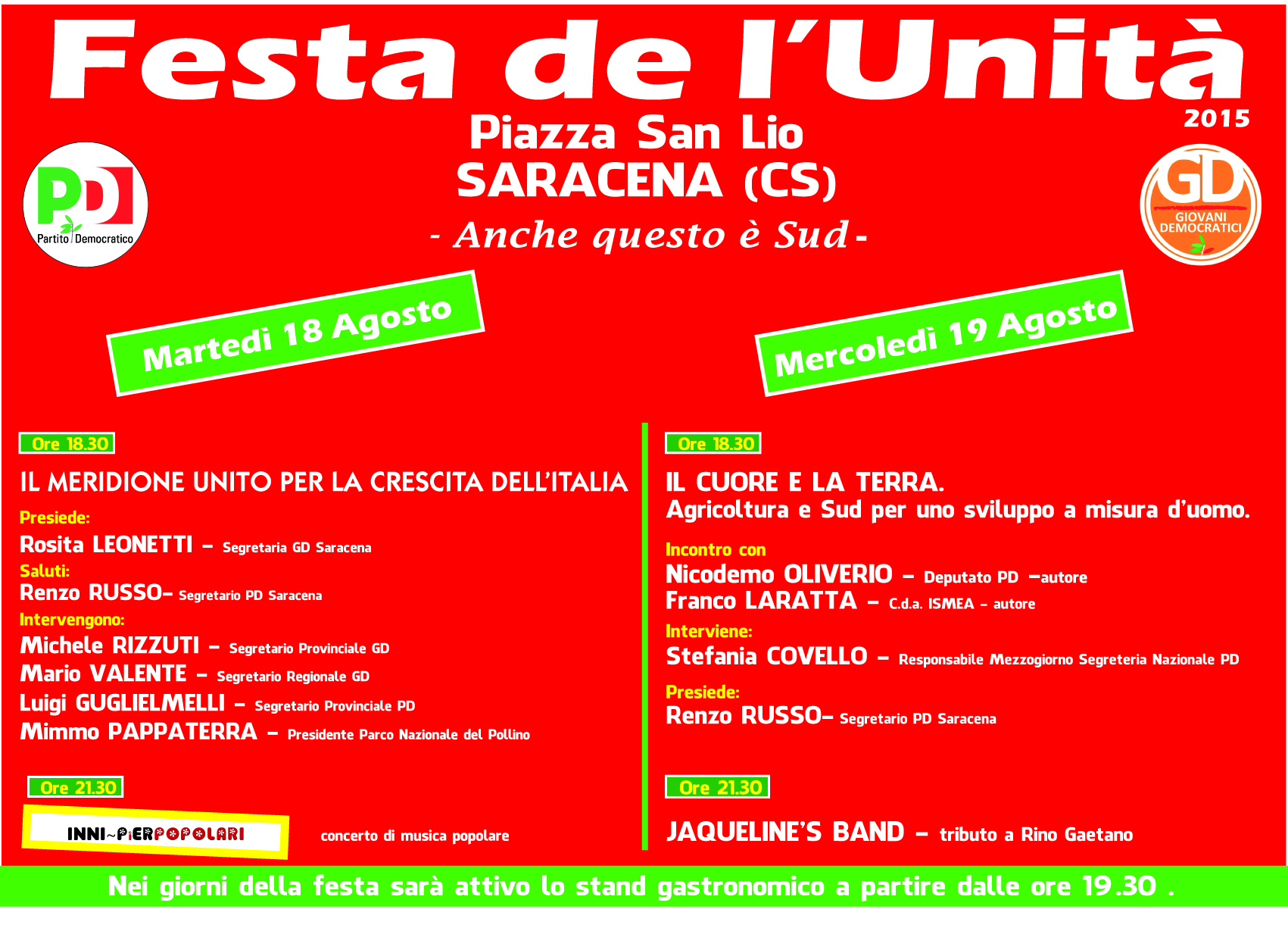 Festa Unità Saracena