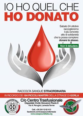 locandina donazione cp italia