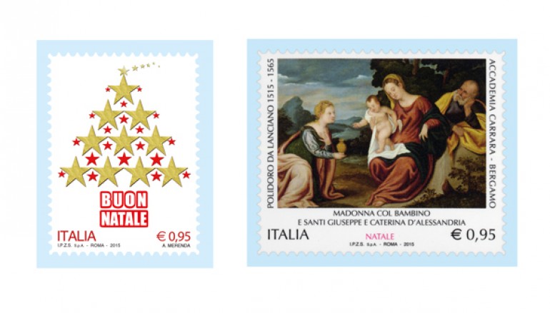 Da Poste Italiane due francobolli per celebrare il Natale