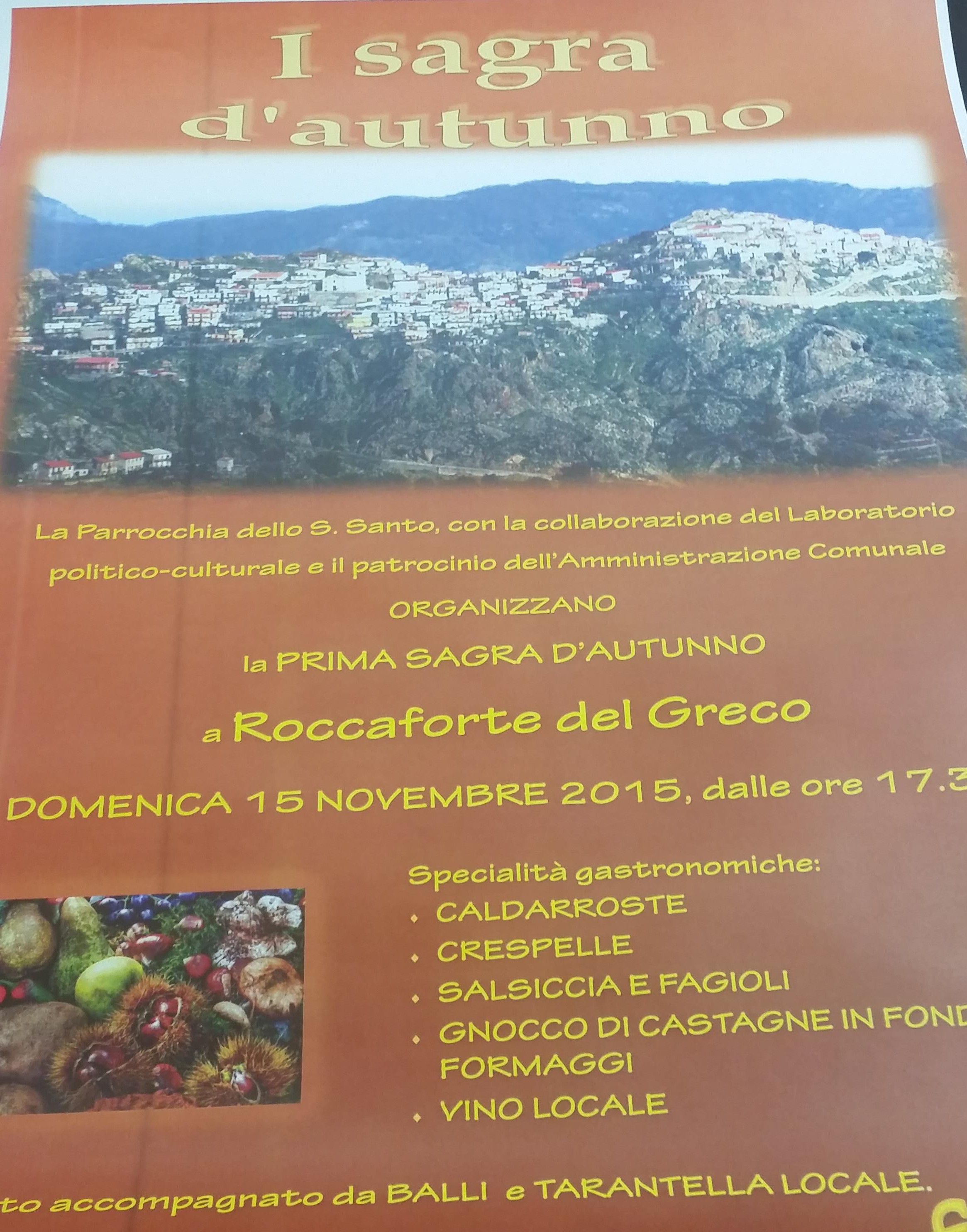 sagra autunno roccaforte