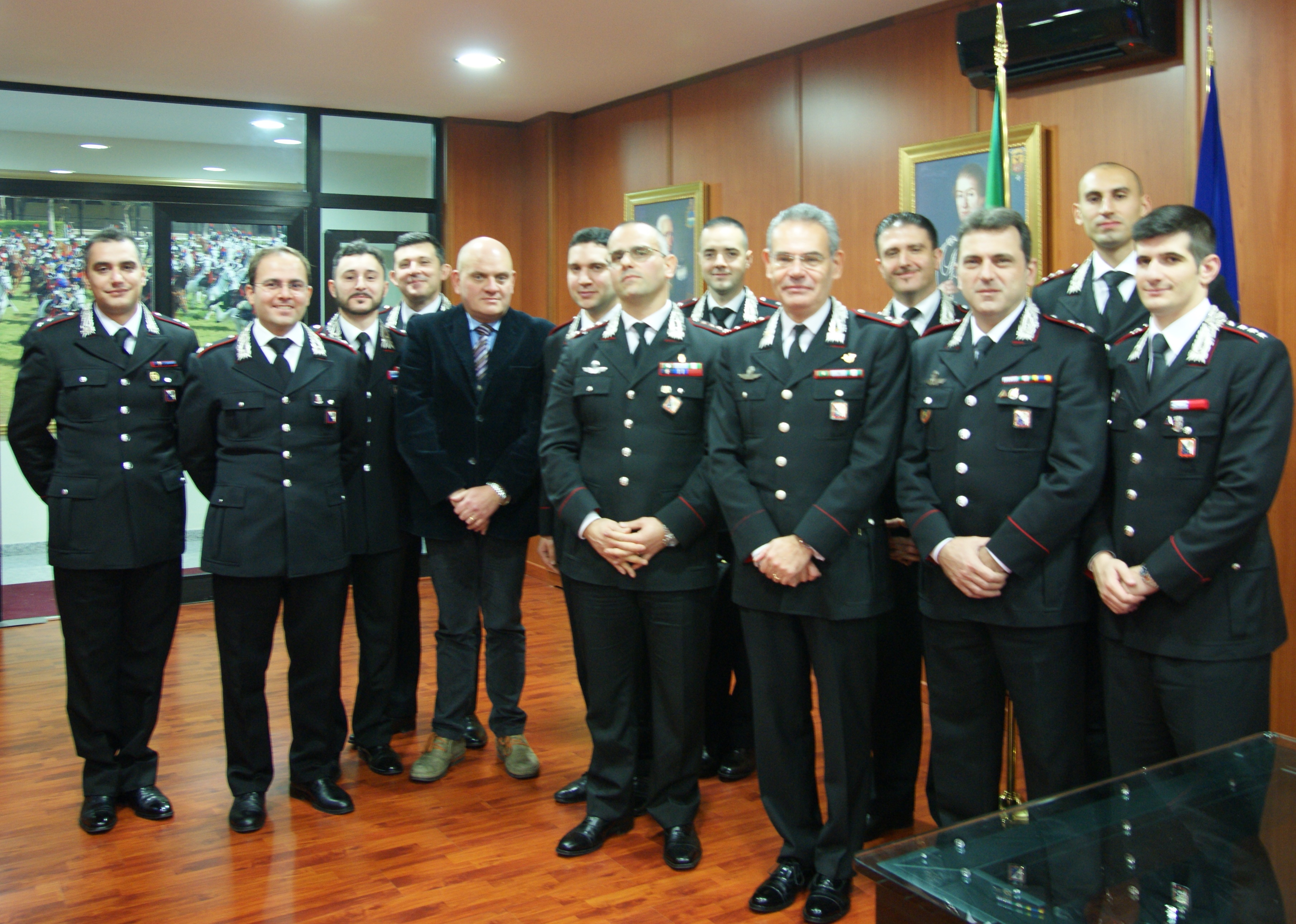 Rispoli incontra carabinieri