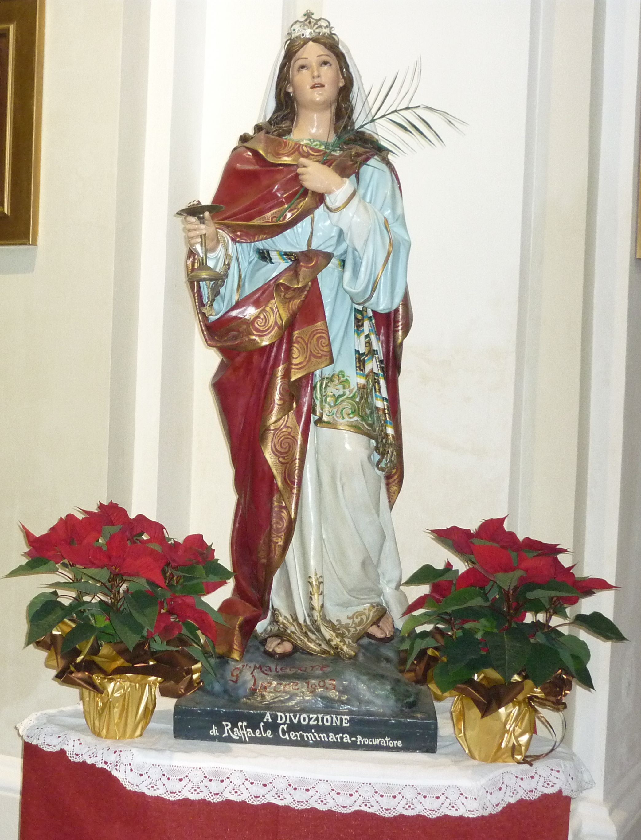Statua Santa Lucia Platania