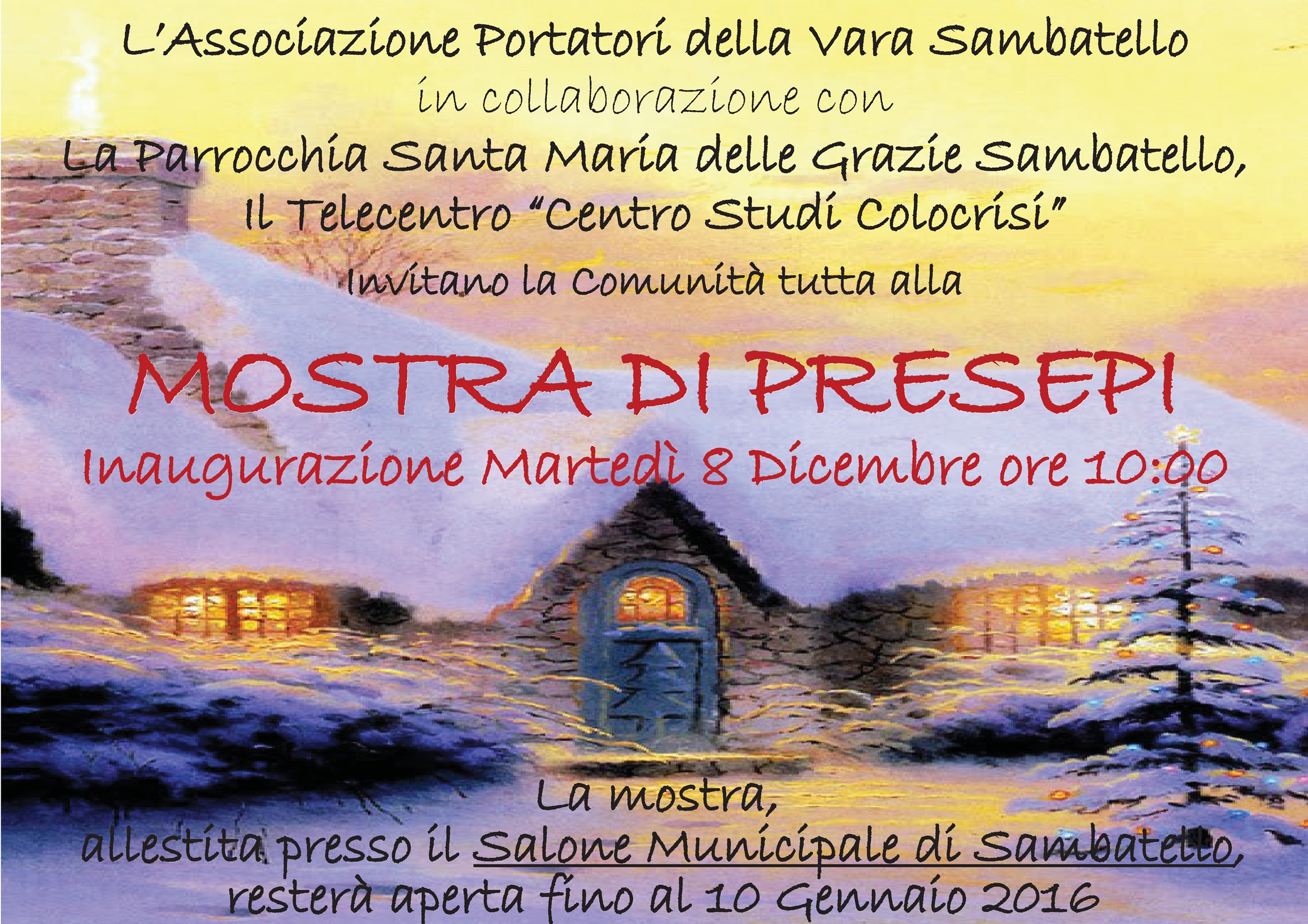 mostra presepi sambatello