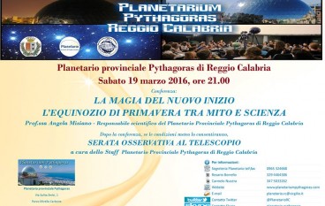 Il Planetario Pitagora festeggia la primavera
