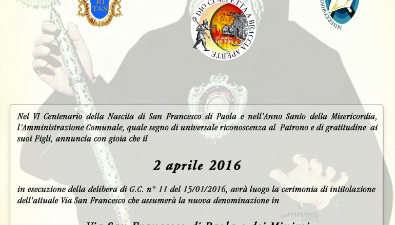 Corigliano, VI centenario San Francesco, al via celebrazioni