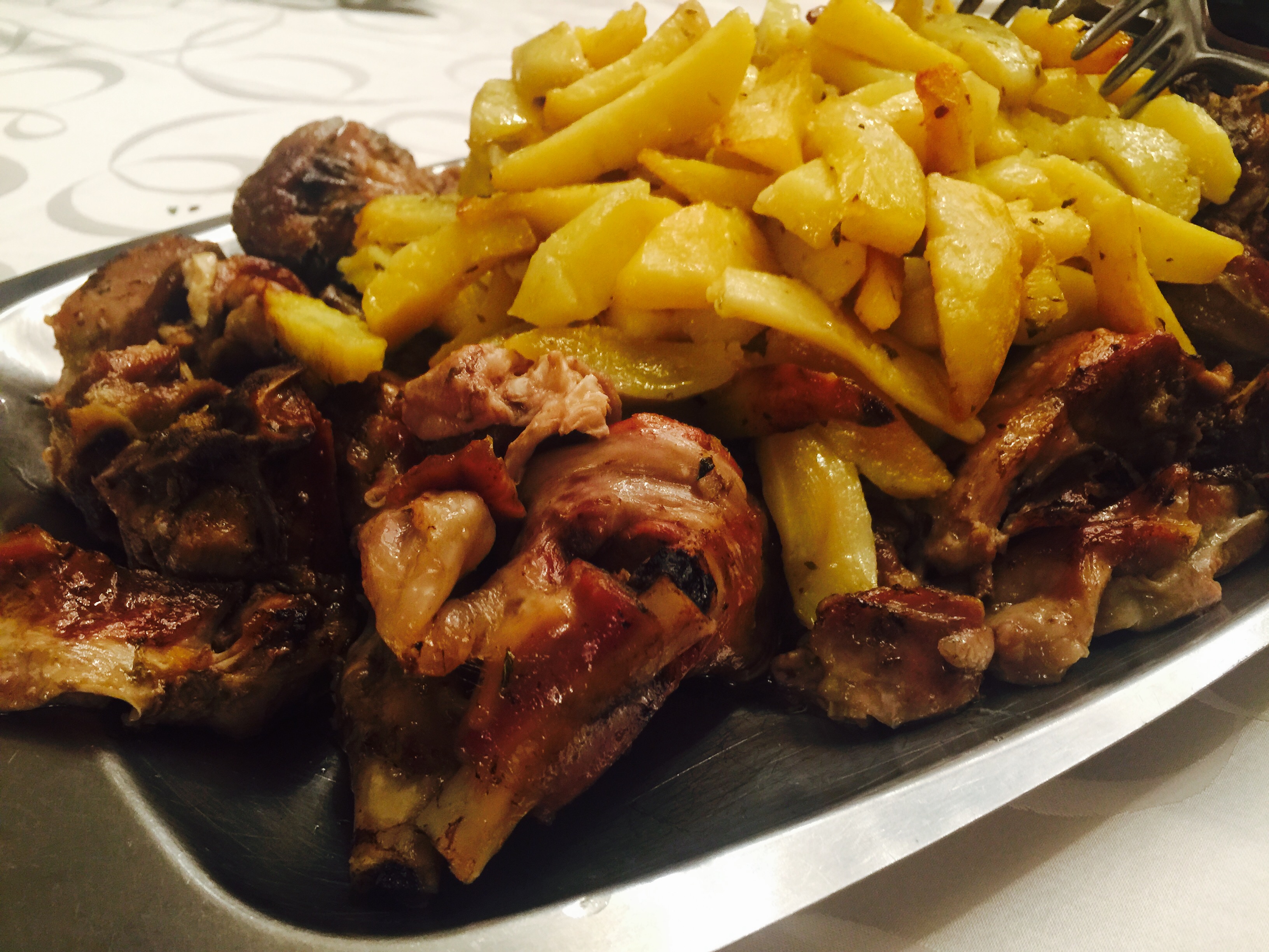 agnello forno patate