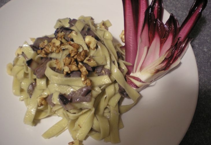 tagliatelle radicchio gorgonzola